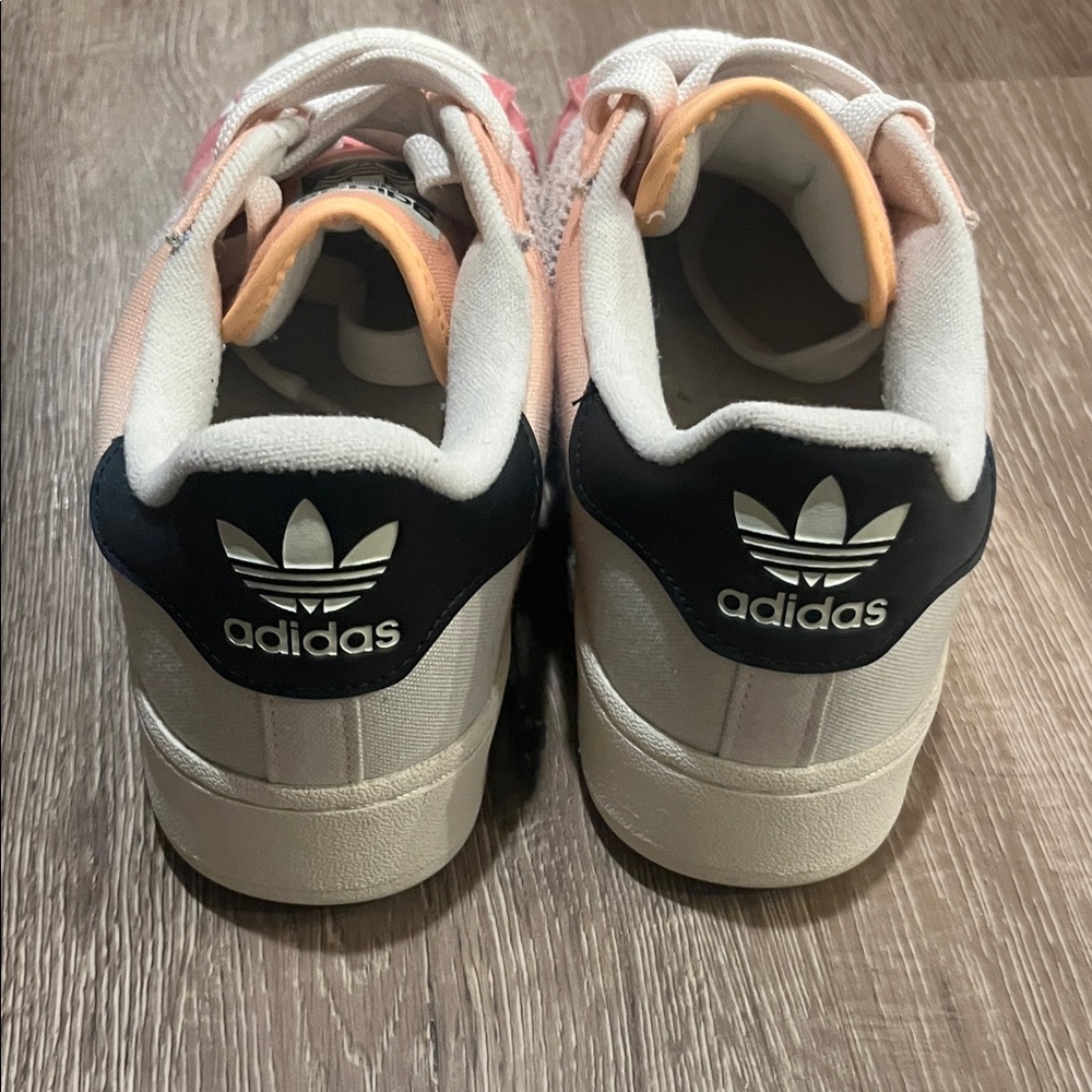 Adidas Superstar XLG in Pink, Orange, and White - Picture 4 of 7